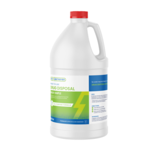Rx Destroyer all-purpose 64-ounce drug disposal liquid in white container