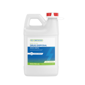 Rx Destroyer Liquid Product Line 64 ounces with red pump caps