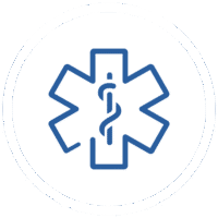 Medical star symbol representing emergency healthcare