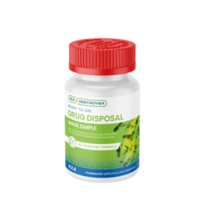 Rx Destroyer All Purpose Formula 4-ounce bottle with red cap, pharmacist-approved