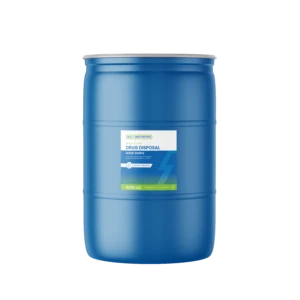 Blue Rx Destroyer 55 gallon drum for drug disposal