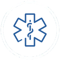 Medical star symbol representing emergency healthcare