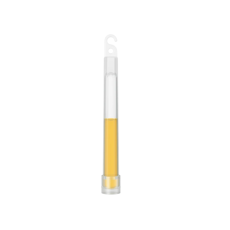Yellow tube with cap for Rx Destroyer drug disposal